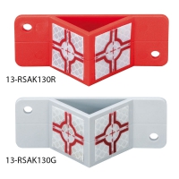 Dvojitá cílová deska, červená (100 x 35 mm) s dálkoměrnou fólií 30 x 30 mm (13-RSAK130R)